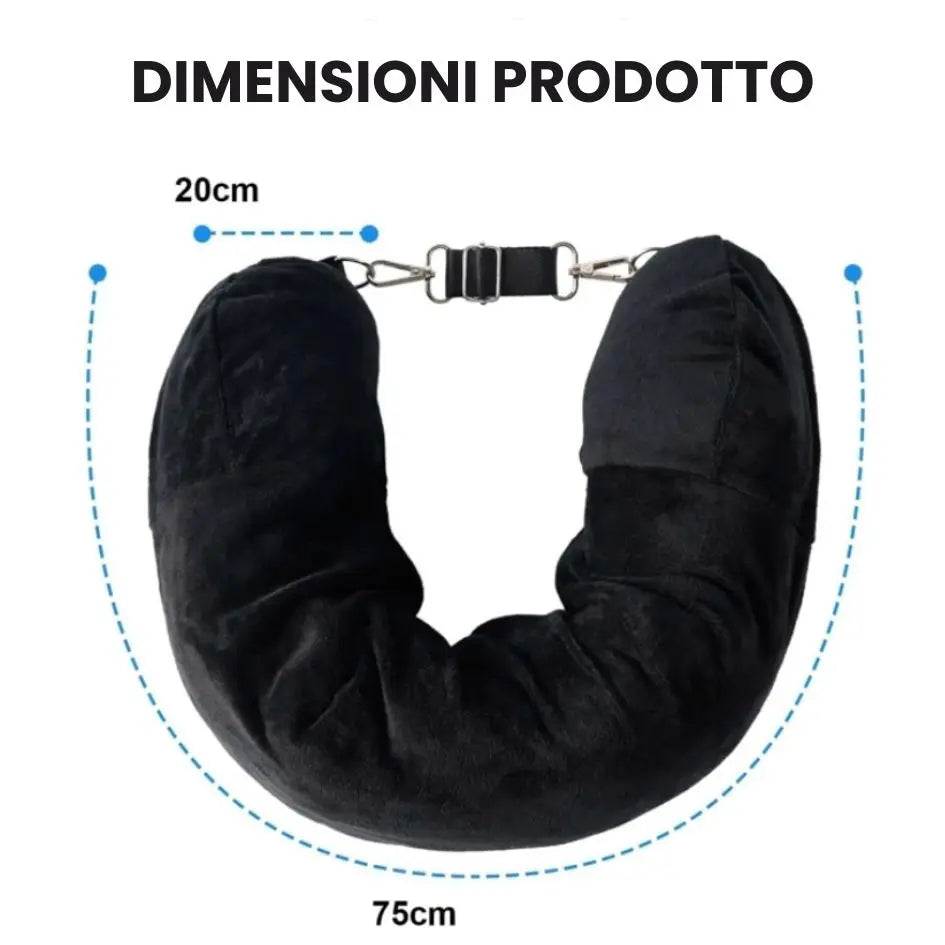 Cuscino da Viaggio 2 in 1 – Comfort + Spazio Extra