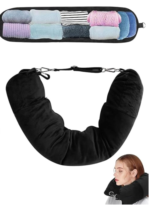 Cuscino da Viaggio 2 in 1 – Comfort + Spazio Extra